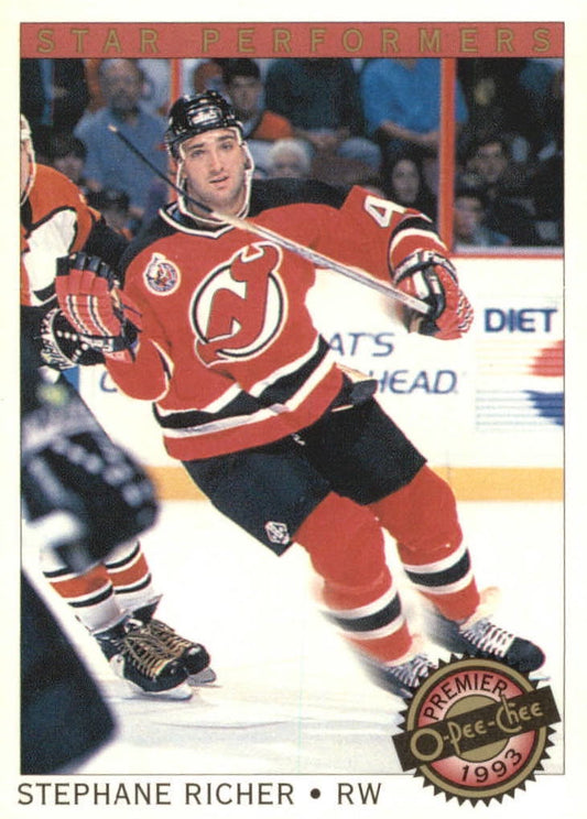 NHL 1992-93 OPC Premier Star Performers - No 18 - Stephane Richer