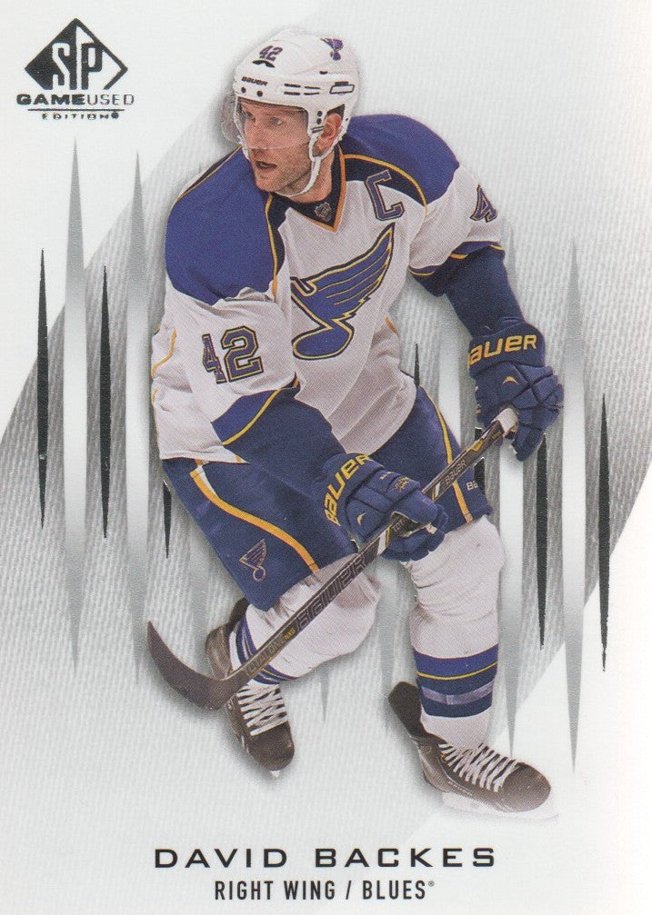 NHL 2013-14 SP Game Used - No 18 - David Backes