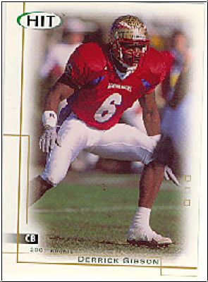 NFL 2001 SAGE Hit - No 12 - Derrick Gibson