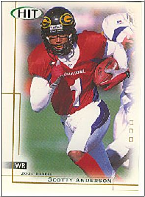 NFL 2001 SAGE Hit - No 11 - Scotty Anderson