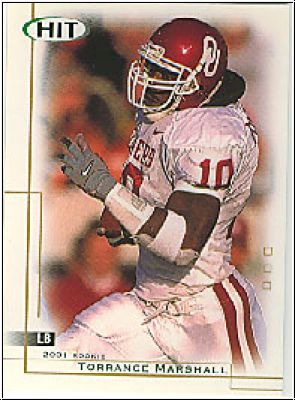 NFL 2001 SAGE Hit - No 10 - Torrance Marshall