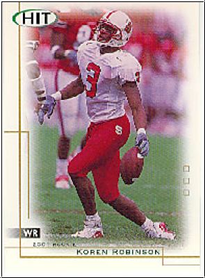 NFL 2001 SAGE Hit - No 3 - Koren Robinson