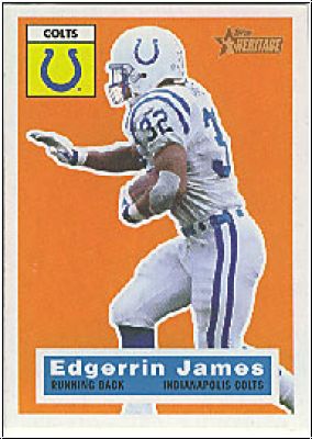 NFL 2001 Topps Heritage - No 55 - Edgerrin James