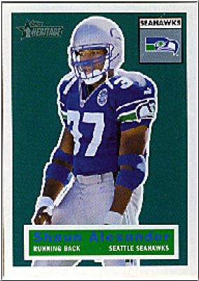 NFL 2001 Topps Heritage - No 54 - Shaun Alexander