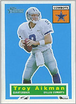 NFL 2001 Topps Heritage - No. 77 - Troy Aikman