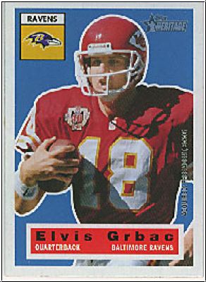 NFL 2001 Topps Heritage - No 7 - Elvis Grbac