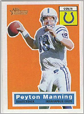 NFL 2001 Topps Heritage - No 25 - Peyton Manning