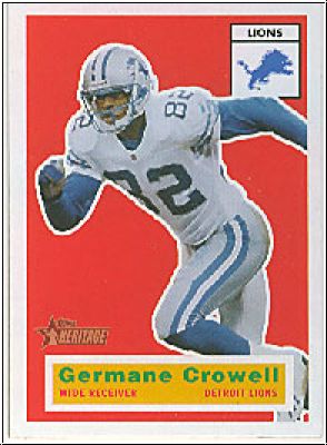 NFL 2001 Topps Heritage - No 105 - Germane Crowell