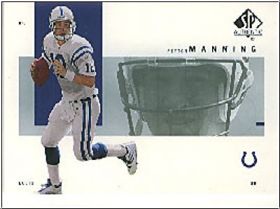 NFL 2001 SP Authentic - No 39 - Peyton Manning