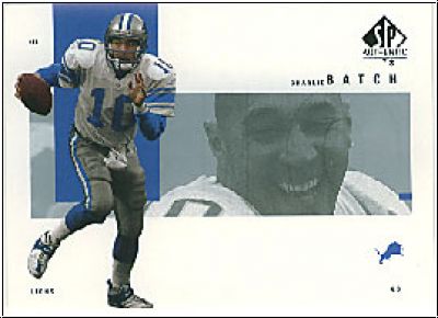 NFL 2001 SP Authentic - No 32 - Charlie Batch