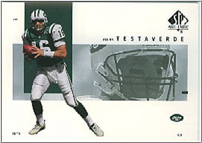 NFL 2001 SP Authentic - No 62 - Vinny Testaverde