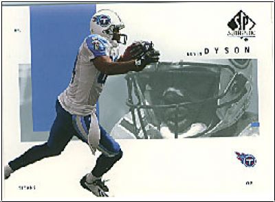 NFL 2001 SP Authentic - No 85 - Kevin Dyson