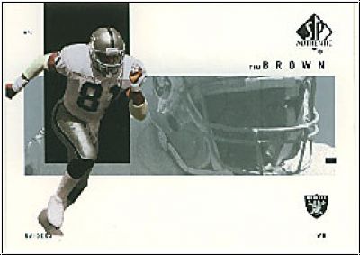 NFL 2001 SP Authentic - No 65 - Tim Brown