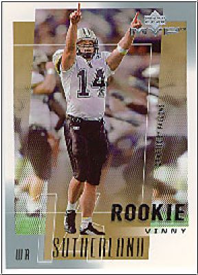 NFL 2001 Upper Deck MVP - No 318 - Vinny Sutherland