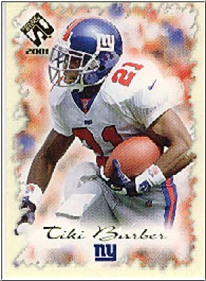 NFL 2001 Private Stock - No 62 - Tiki Barber