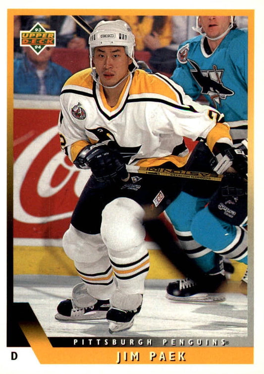 NHL 1993 / 94 Upper Deck - No 192 - Jim Paek