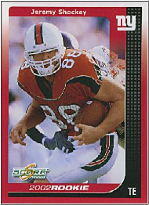 NFL 2002 Score - No. 294 - Jeremy Shockey