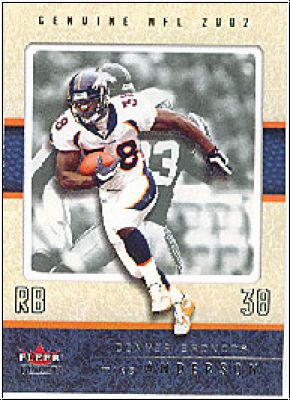 NFL 2002 Fleer Genuine - No 74 - Mike Anderson