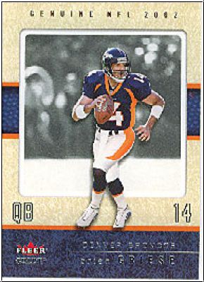 NFL 2002 Fleer Genuine - No 35 - Brian Griese