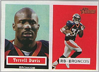 NFL 2002 Topps Heritage - No 96 - Terrell Davis