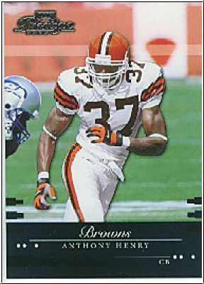 NFL 2002 Playoff Prestige - No 39 - Anthony Henry