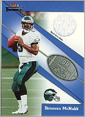 NFL 2002 Fleer Throwbacks Memorabilia - No 11 - Donovan McNabb