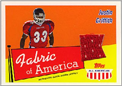 NFL 2003 Topps All American - No FA-JGR - Justin Griffith
