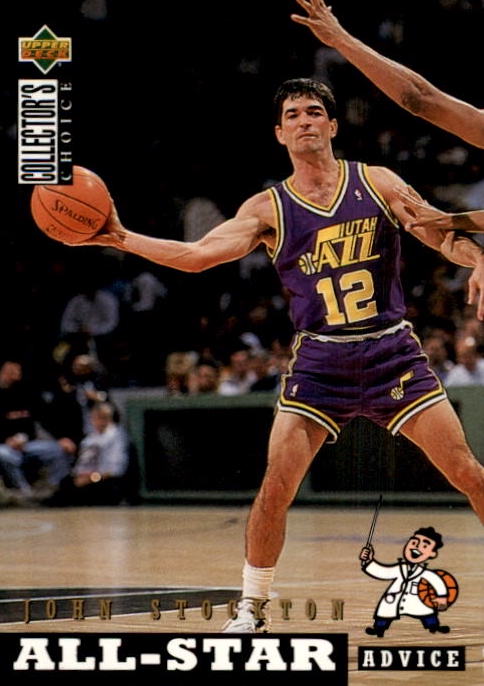 NBA 1994-95 Collector's Choice International German - No 196 - John Stockton