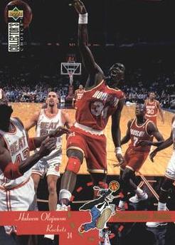 NBA 1995-96 Collector's Choice International German I - No 196 - Hakeem Olajuwon