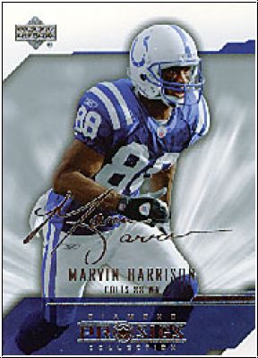 NFL 2004 UD Diamond Pro Sigs - No 37 - Marvin Harrison