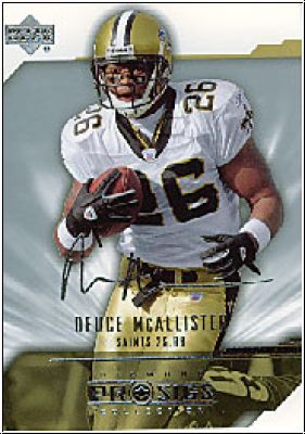 NFL 2004 UD Diamond Pro Sigs - No. 54 - Deuce McAllister