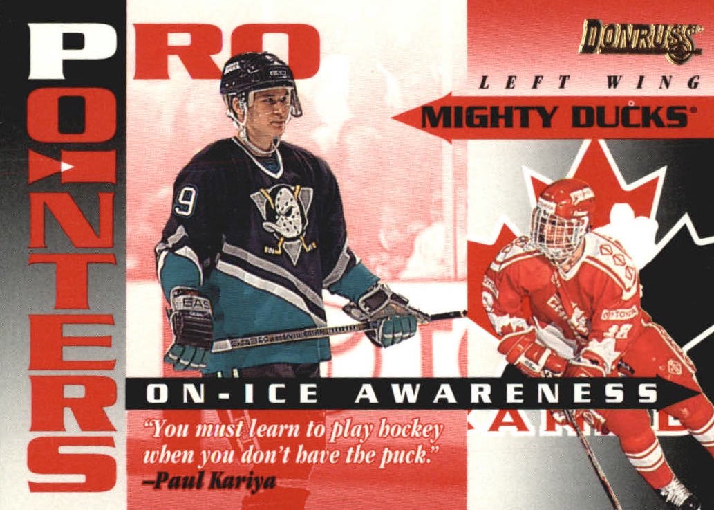 NHL 1995/96 Donruss Pro Pointers - No 19 of 20 - Paul Kariya