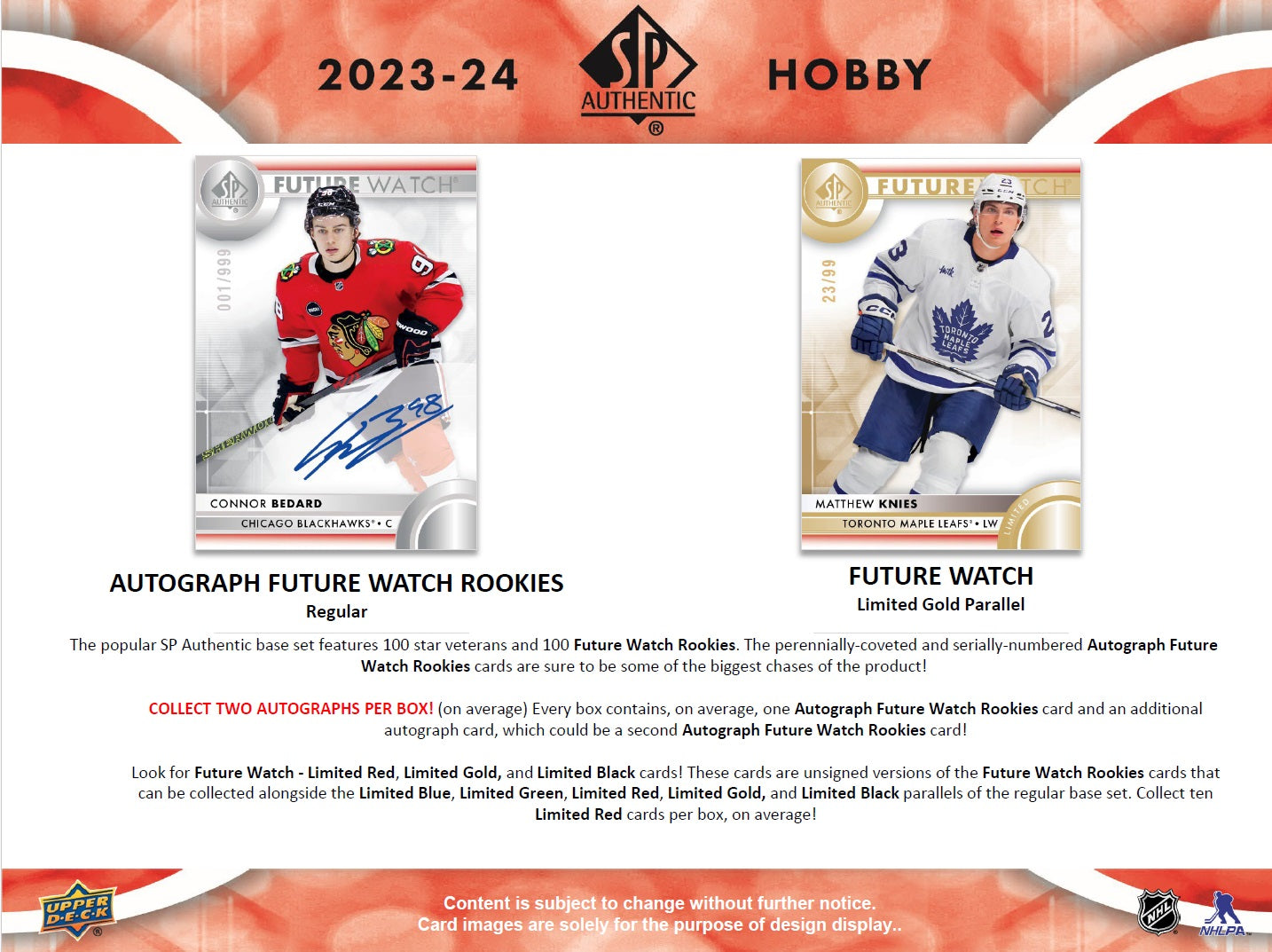 NHL 2023-24 SP Authentic Hobby