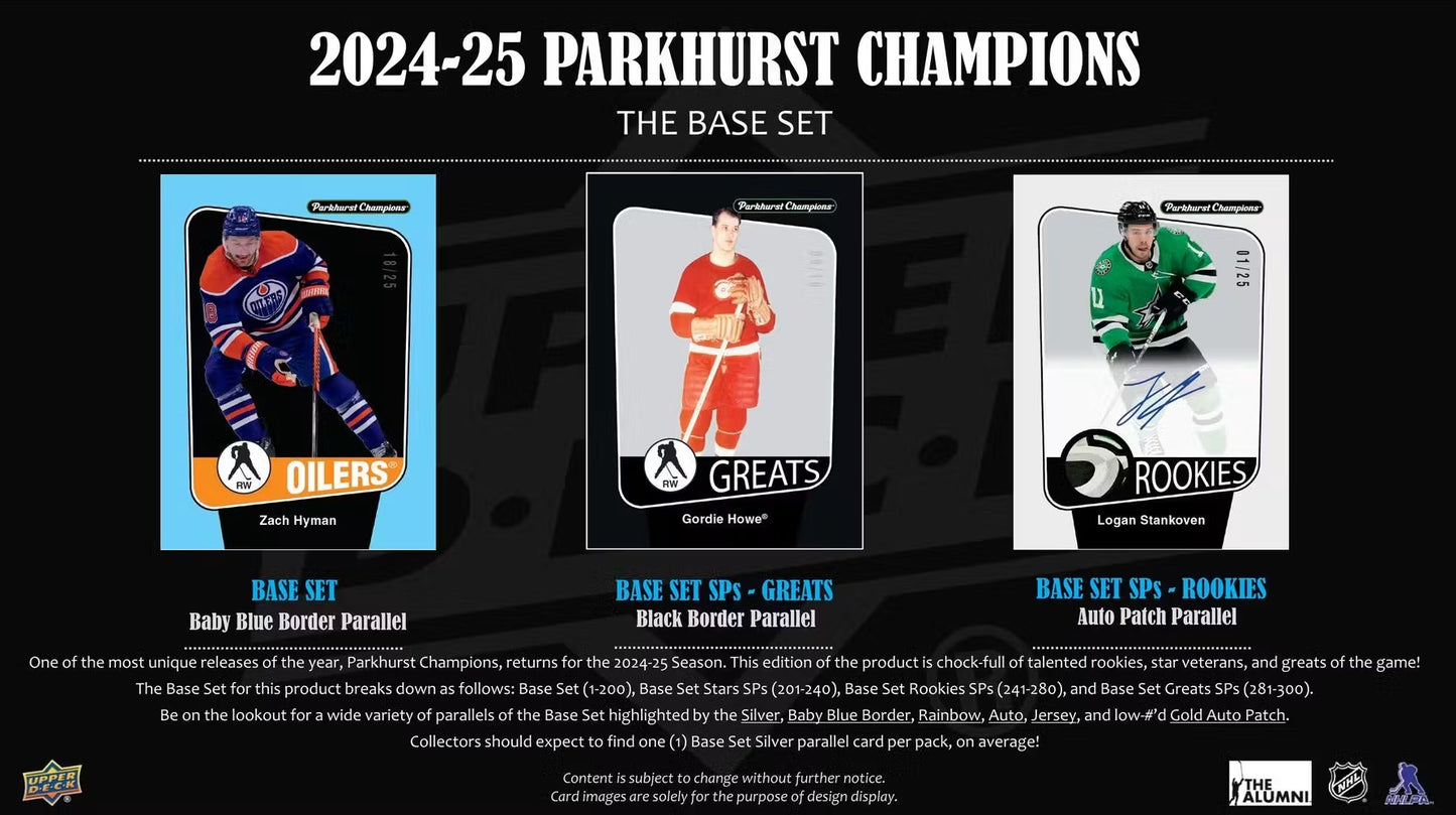 NHL 2024-25 Parkhurst Champions Hobby Box