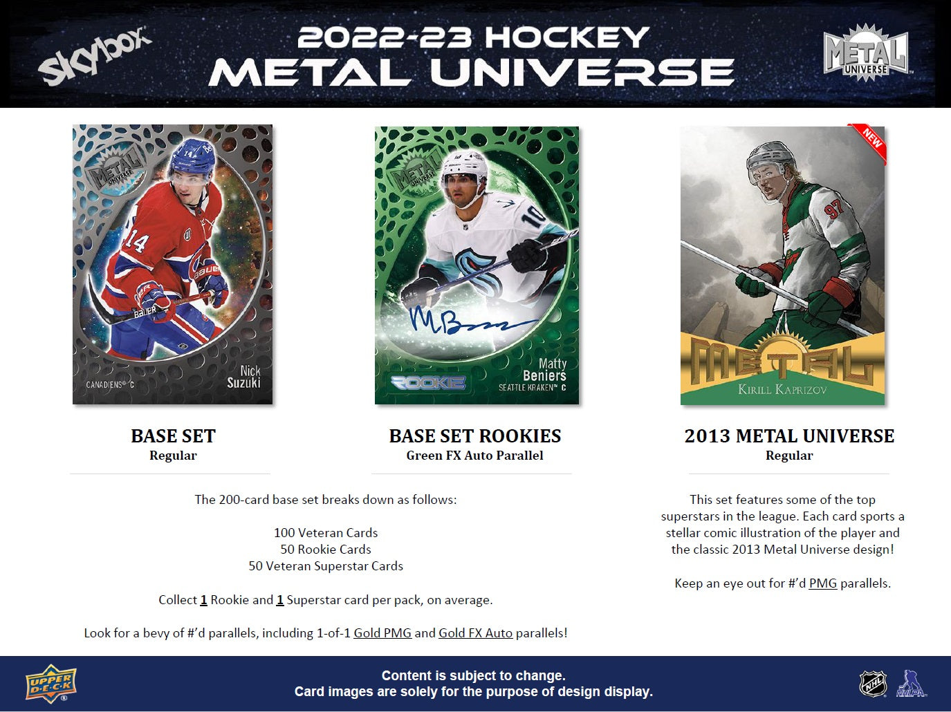 NHL 2022-23 SkyBox Metal Universe - Box