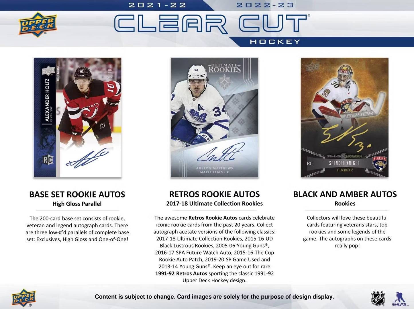 NHL 2022-23 Upper Deck Clear Cut - Box