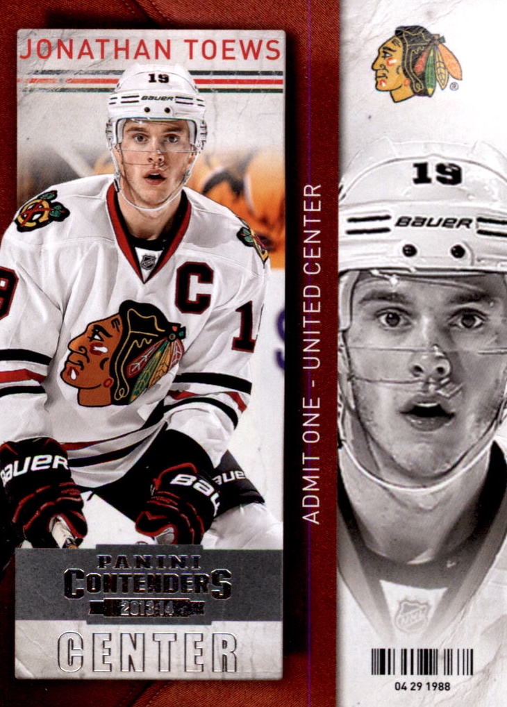 NHL 2013-14 Panini Contenders - No 1 - Jonathan Toews