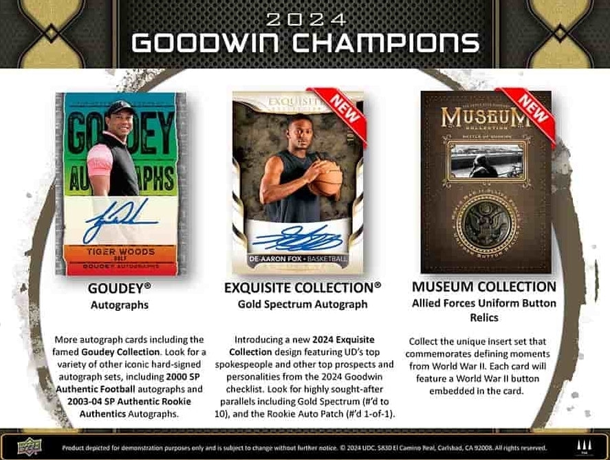 M 2024 Upper Deck Goodwin Champions - Hobby Box