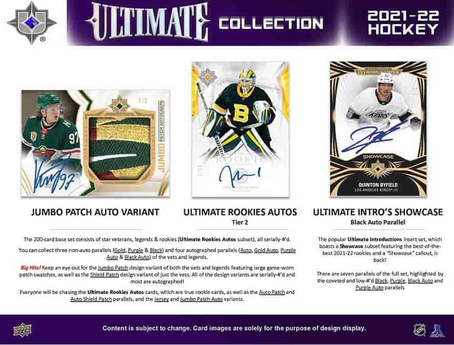 NHL 2021-22 Upper Deck Ultimate Collection Hobby - Box