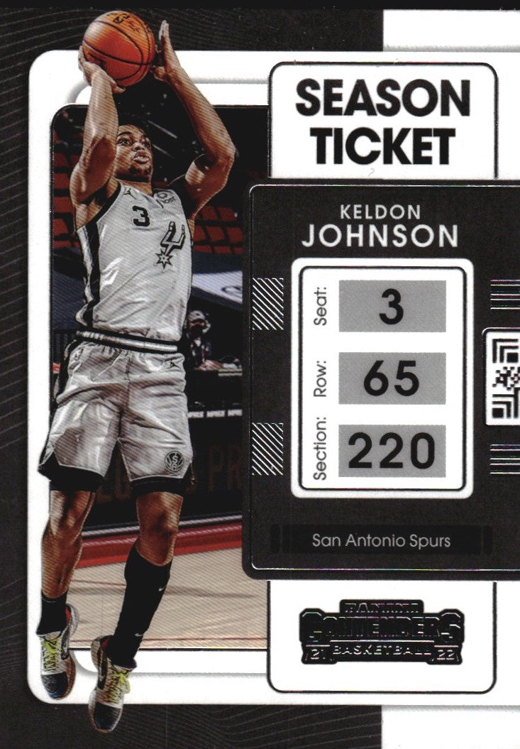 NBA 2021-22 Panini Contenders - No 1 - Keldon Johnson