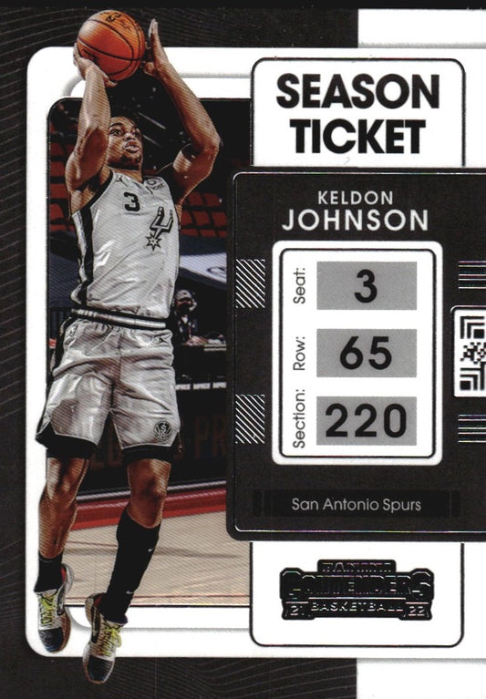NBA 2021-22 Panini Contenders - No 1 - Keldon Johnson