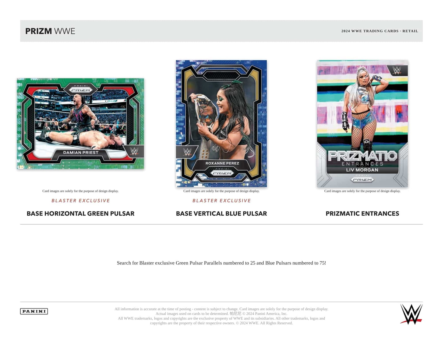 Wrestling 2024 Panini Prizm WWE Blaster Box