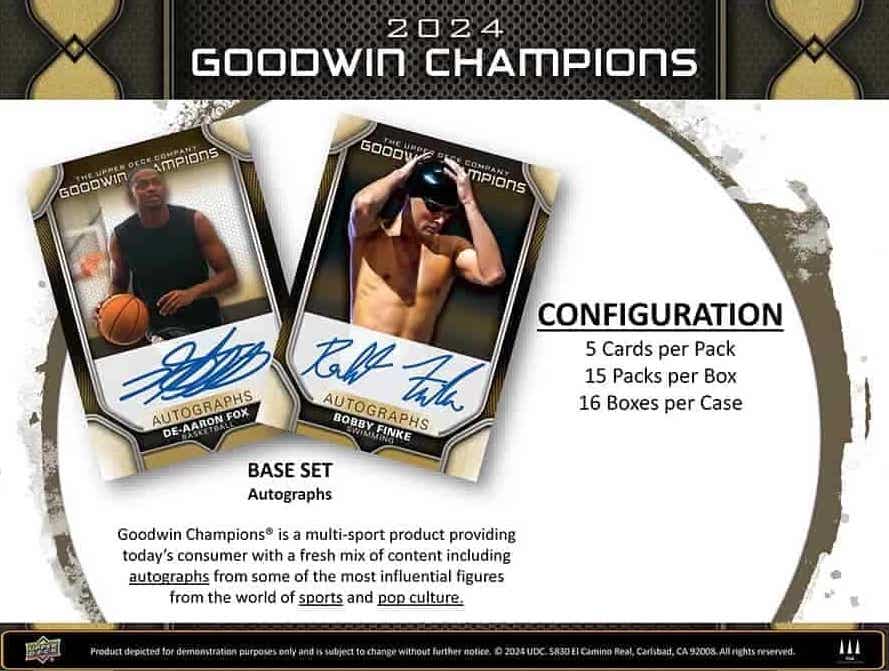 M 2024 Upper Deck Goodwin Champions - Hobby Box