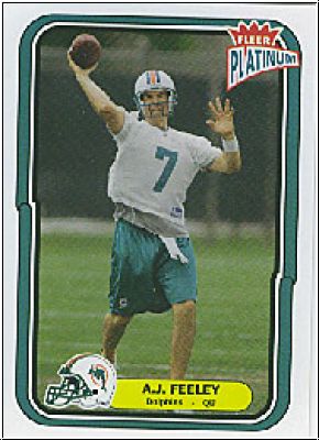 NFL 2004 Fleer Platinum - No 29 - A.J. Feeley