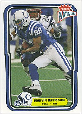 NFL 2004 Fleer Platinum - No 126 - Marvin Harrison