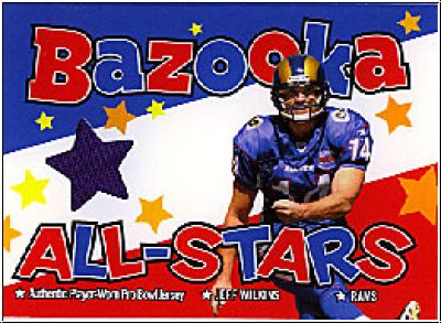 NFL 2004 Bazooka All-Stars Jerseys - No BAS-JW - Jeff Wilkins