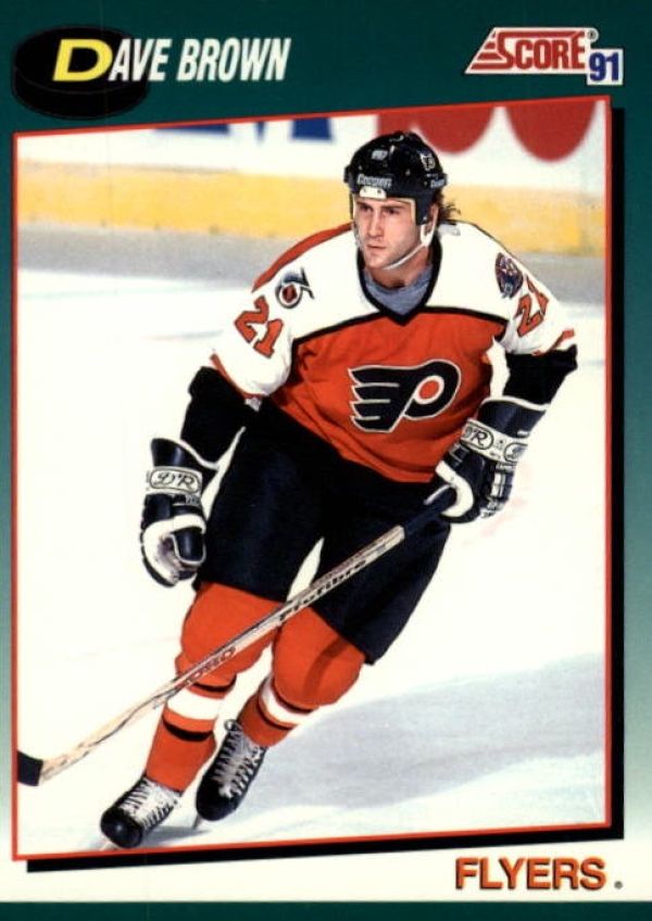 NHL 1991-92 Score Rookie &amp; Traded - No 84T - Dave Brown