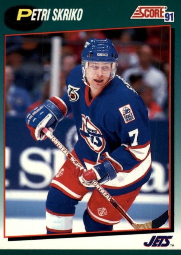 NHL 1991-92 Score Rookie & Traded - No 72T - Petri Skriko