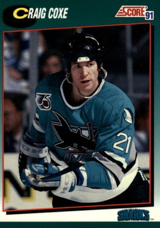 NHL 1991-92 Score Rookie & Traded - No 96T - Craig Coxe