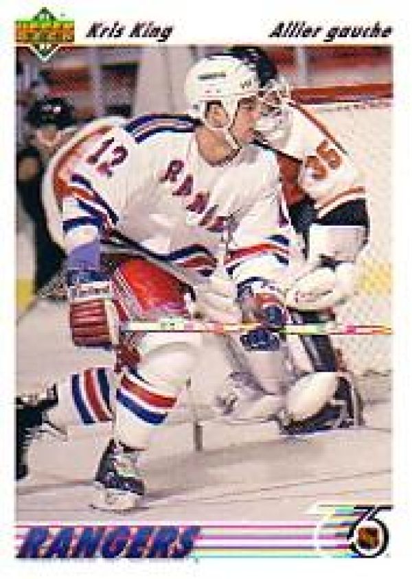 NHL 1991-92 Upper Deck French - No 330 - Kris King